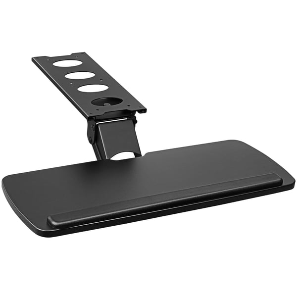Tastaturbakke, Justerbar højde og vinkel, 63,5x25 cm, Sort, Ergonomisk