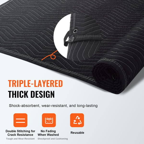 Lyddæmpende tæppe, 243,8x203,2 cm, Sort, Polyester