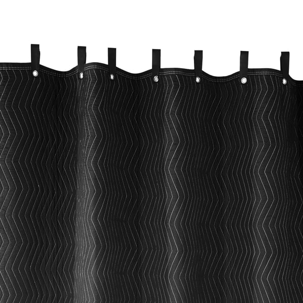 Lyddæmpende tæppe, 243,8x203,2 cm, Sort, Polyester