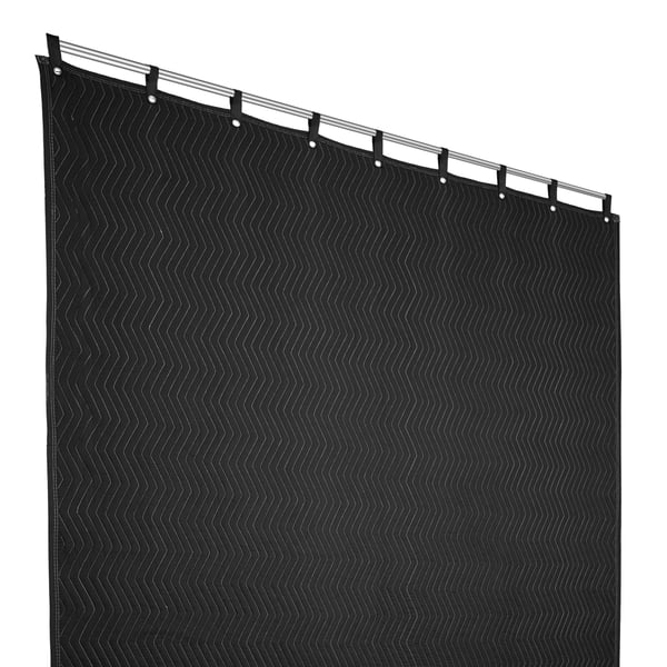 Lyddæmpende tæppe, 243,8x203,2 cm, Sort, Polyester