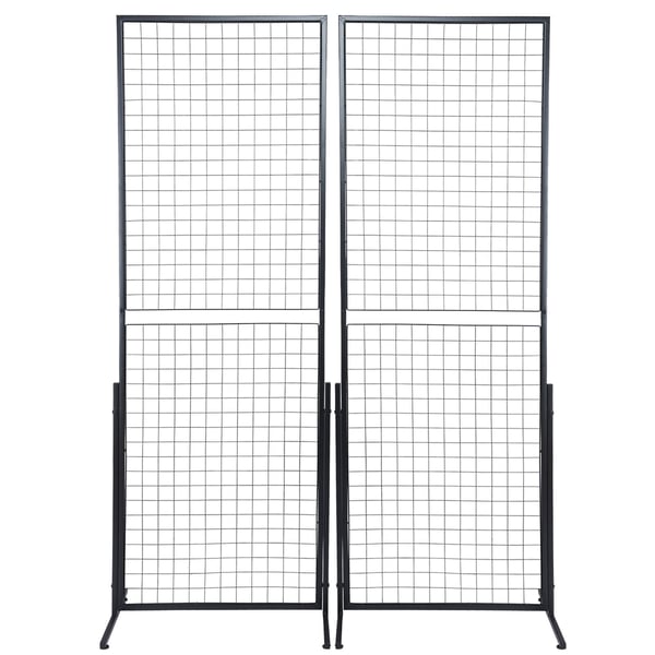 Gittervægspanel Tårn, 61x170,7 cm, Dobbeltsidet, Stål, Udstillingsreol