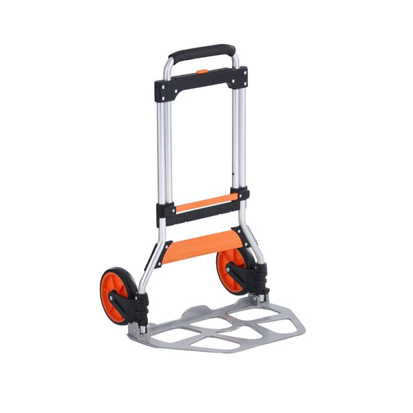 Hopfällbar transportkärra, 48,5x51,3x110,5 cm, aluminium, portabel vagn