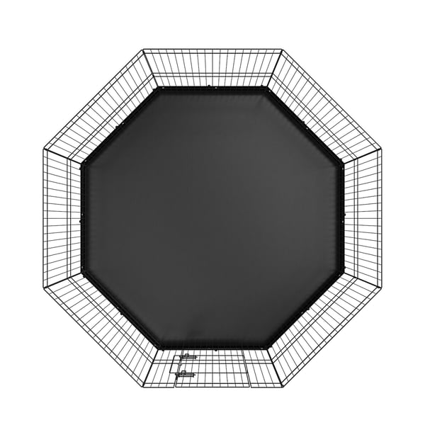 Hundegård, 8-panel foldbar metal løbegård 160x160x61 cm, sort, indendørs udendørs hundehegn