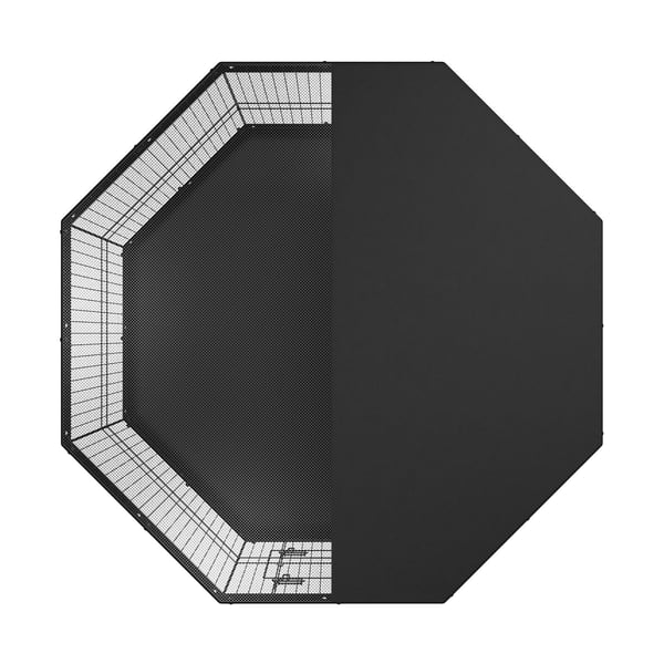 Hundhage, 8-panel hopfällbar metall lekhage för husdjur 160x160x61 cm, svart, inomhus/utomhus