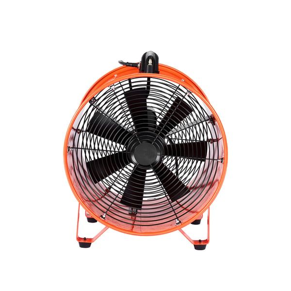Ventilator, 40,6 cm portabel högprestandafläkt, 46,2x45x56,5 cm, orange, stål
