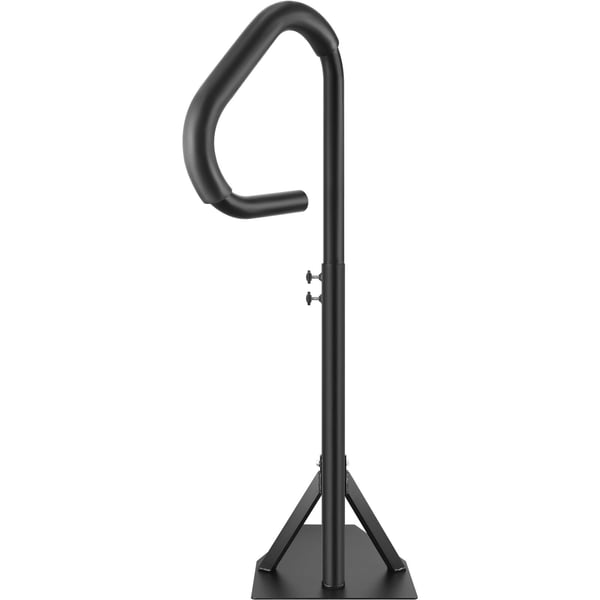 Spabadgelænder, 54,2x37x144,7 cm, Sort, Justerbar Aluminium