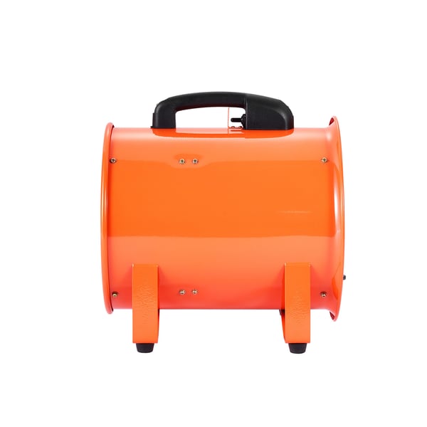 Ventilationsfläkt, 30,5 cm portabel högpresterande fläkt, 380x357x438 mm, orange, stål
