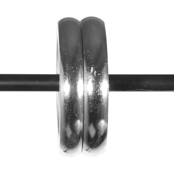 Dobbelt gardinstang, 91,4-182,9 cm justerbar, sort, stål