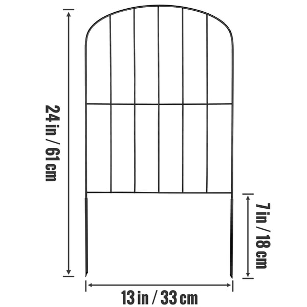 Havehegn, 61x33 cm, Sort, Metalhegn