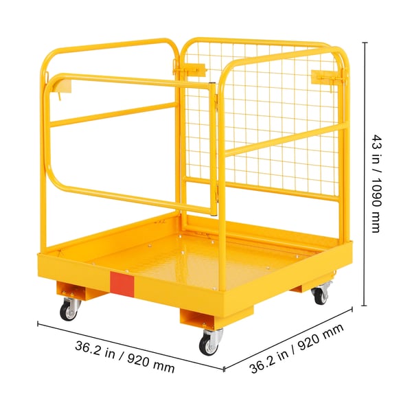 Trucklyft säkerhetsbur, 91,4x91,4 cm, Fällbar, Metall