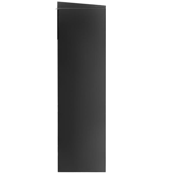 Pakkepostkasse, 35,3x29,5x106,7 cm, Sort, Galvaniseret stål