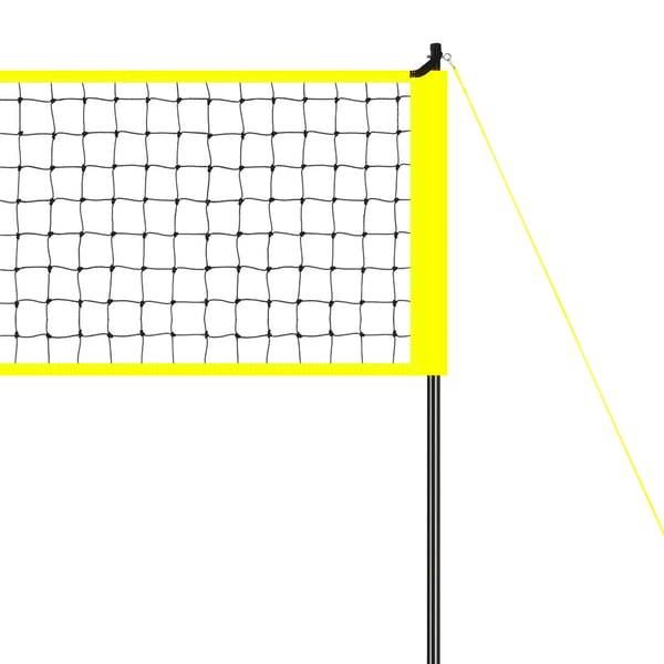 Volleyballnet System, Justerbare stålpæle 975x91 cm, Udendørs
