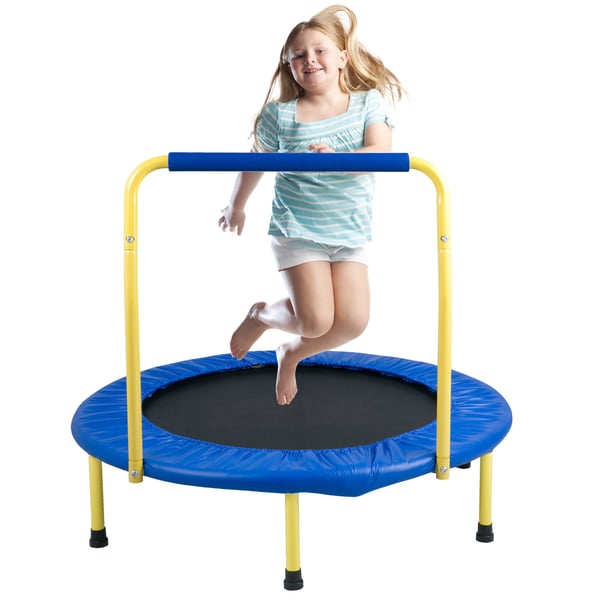 Trampolin, 91,4x91,4 cm, Sammenklappelig, Indendørs/udendørs, Børn, Stål