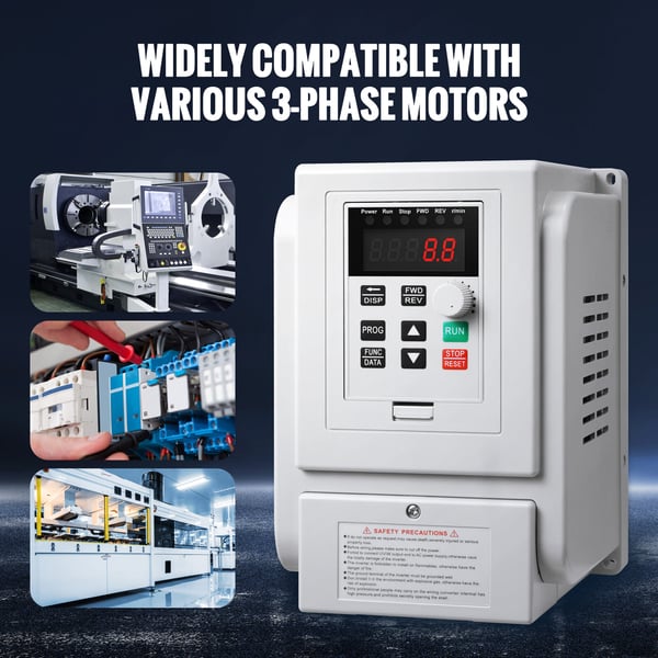 Variabel frekvensomformer 4KW 18A 5HK til 3-faset motor hastighedsregulering
