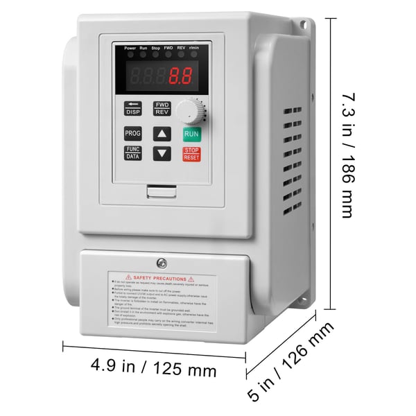 Variabel frekvensomformer 4KW 18A 5HK til 3-faset motor hastighedsregulering