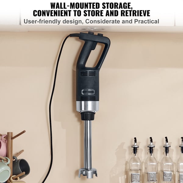 Stavblender, 750 Watt, 66x14.7x10.2 cm, Rustfrit stål