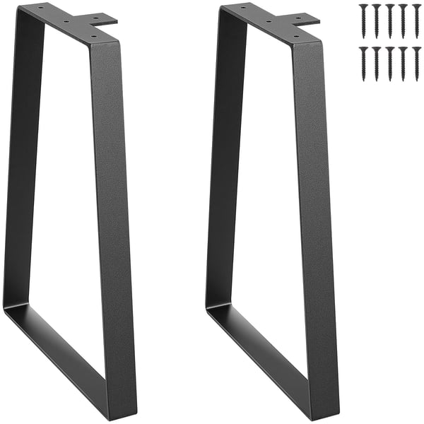 Pöydän jalat, 406.4x175x285 mm, musta, teräs