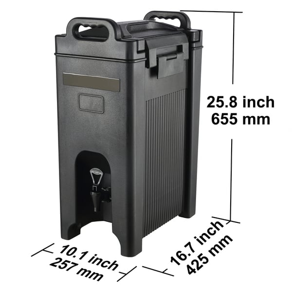 Eristetty juoma-annostelija, 18,9 L, 42,5x25,7x65,5 cm, lämpöeristetty