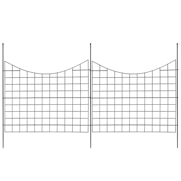 Puutarha-aita, 93x75 cm, musta, metalli