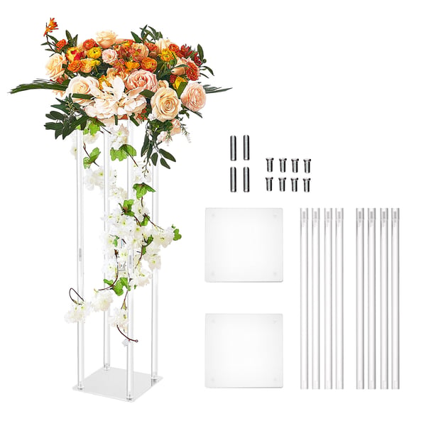 Bröllopsblomställ, 20x20x60 cm, Akryl, Blomsterdisplay