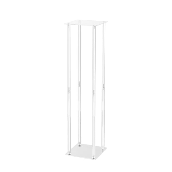 Hääkukkaständi, 80 cm, akryyli, geometrinen keskipiste, kukka-asetelma