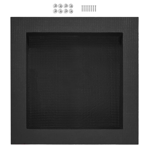 Duschnisch 40,64x40,64x10 cm Svart, vattentät förvaring