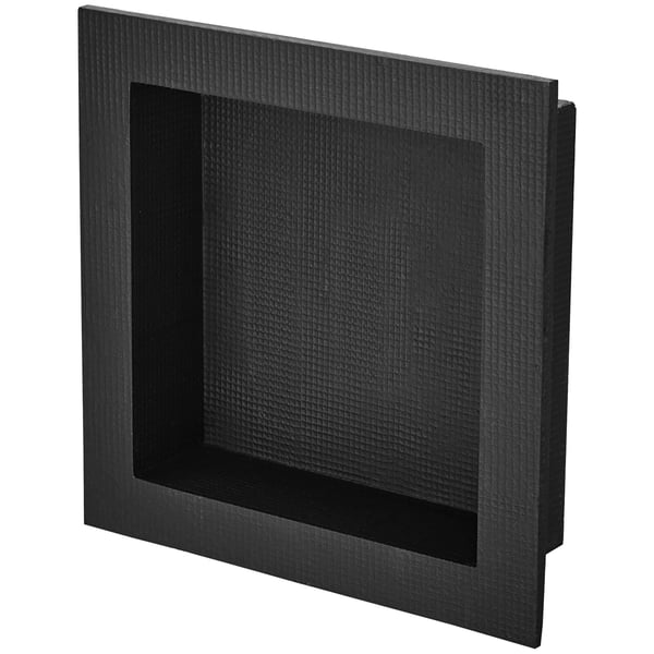 Duschnisch 40,64x40,64x10 cm Svart, vattentät förvaring