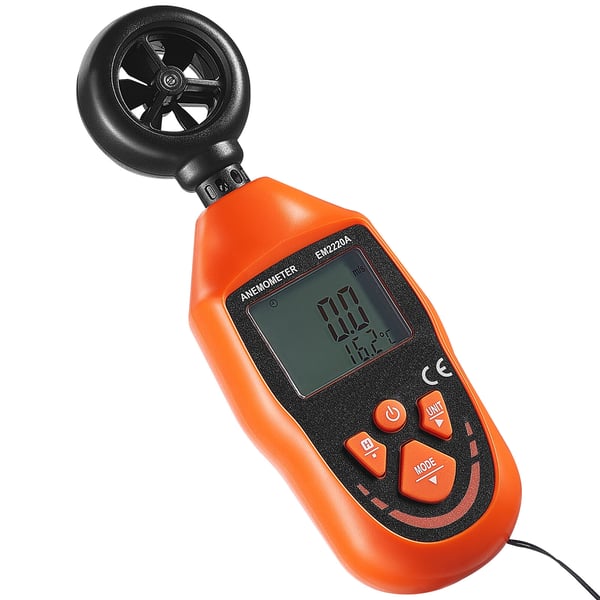 Anemometer, Digital vindmätare, 16.3x5.4x3.2 cm, handhållen