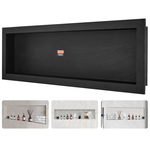 Bruseniche 40,64x127 cm Sort, Opbevaring, Vandtæt