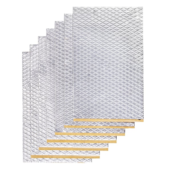 Äänieristysmatto, 248,9x398,8 mm, hopea, butyylimateriaali