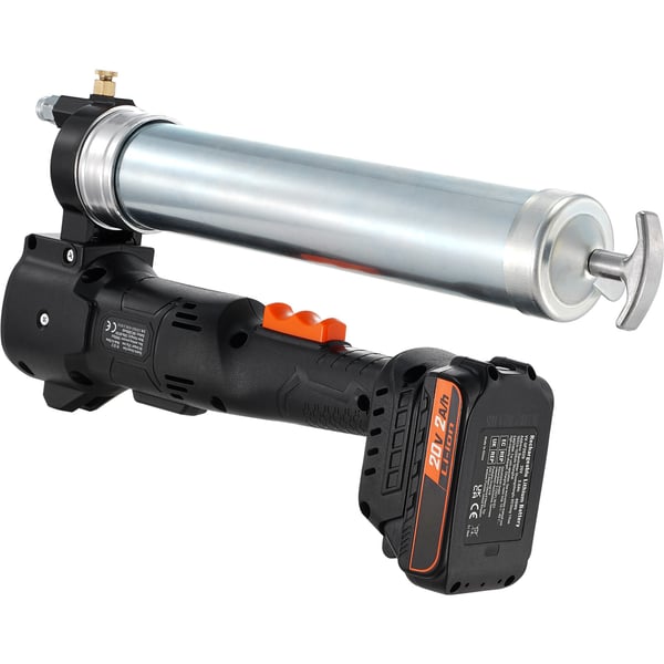 Sladdlös fettpress, 20V, 990 cm slang, svart, batteridriven