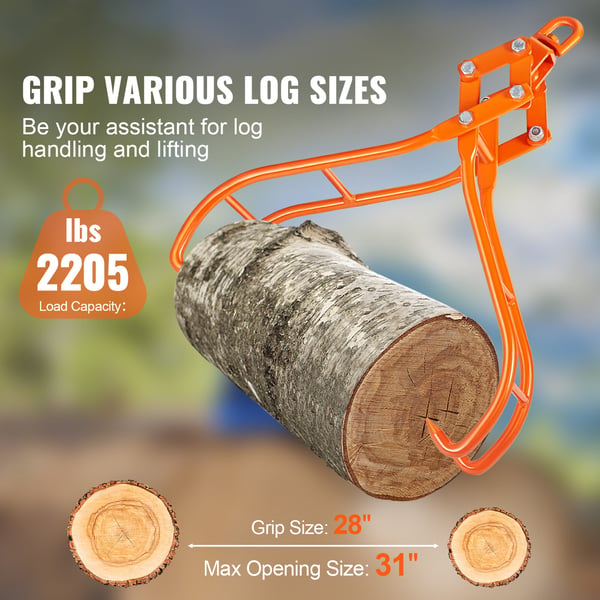 Stockgrip, 4-klosig timmerkrok, 85x32,2x21,5 cm, stål