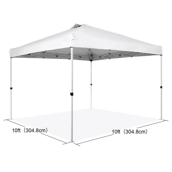 Pavillon, 304,8x304,8 cm, Hvid, Bærbar Opbevaring