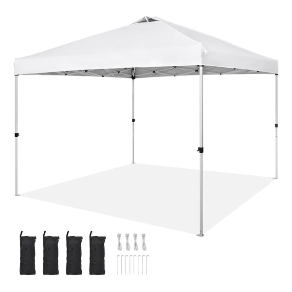 Pavillon, 304,8x304,8 cm, Hvid, Bærbar Opbevaring