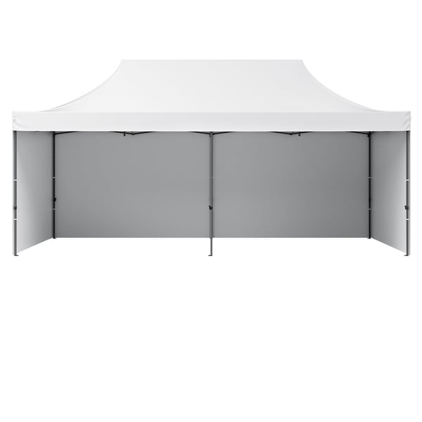 Pavillon, 305x610 cm, Hvid, med sidevægge og taske