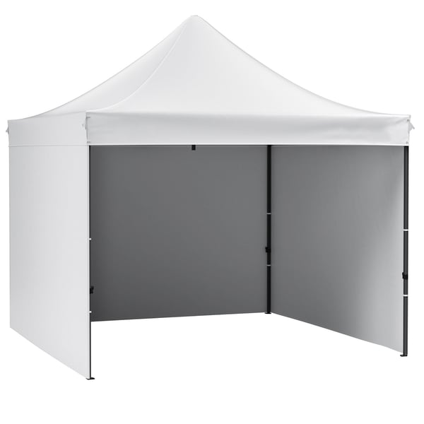 Pavillon, 304,8x304,8 cm, Hvid, med sidevægge og taske