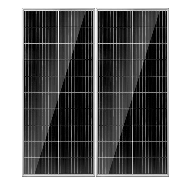 Solpanelpaket, 200W monokristallin, 109,5x45x2,9 cm, vattentät
