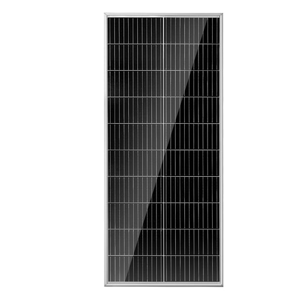 Solcellepanel sæt, 100W monokrystallinsk, 109.5x45x2.9 cm, vandtæt