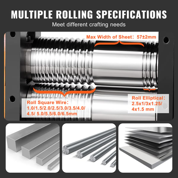 Rullvals, 3-i-1 Smyckesrullvals, 48x13x34 cm, Metall