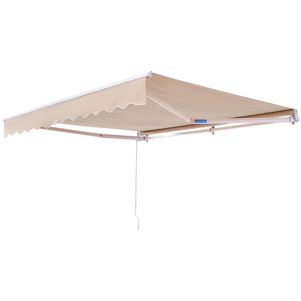 Utdragbar markis, 244x213 cm, vattenavvisande polyester, utomhusskydd
