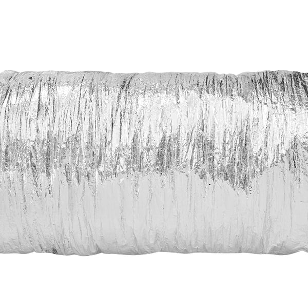 Tørretumbler ventilationsslange 25,8x762 cm isoleret fleksibel kanal sølv, ventilation