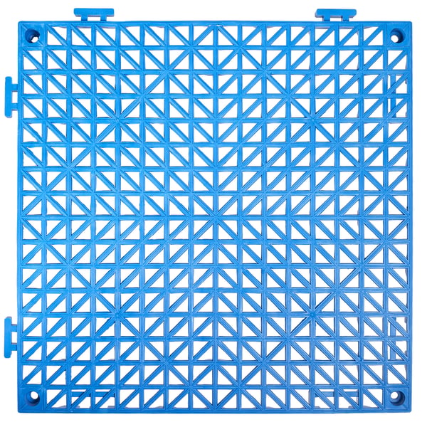 Dräneringsgolvplattor, Modulära sammankopplande kuddar 50-pack, 30x30 cm, Blå, PVC