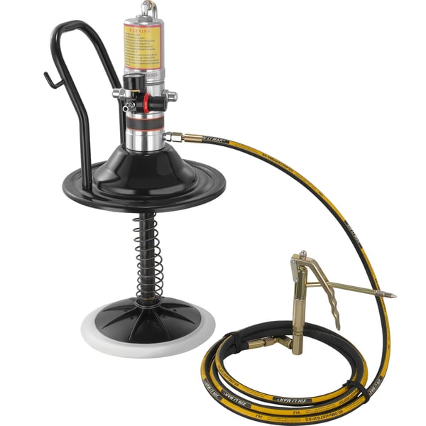 Fettpump, Luftdriven 50:1 med 396 cm slang, 69x32x32 cm, Aluminium