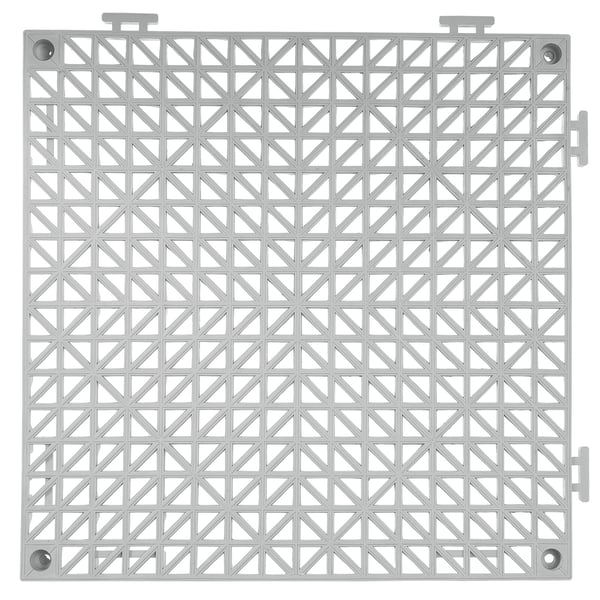Dräneringsgolvplattor, Modulära sammankopplande kuddar 55-pack, 30x30 cm, Grå, PVC
