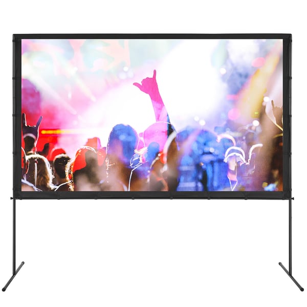 Projektorduk, 238x665x205 cm, Vit, Polyester