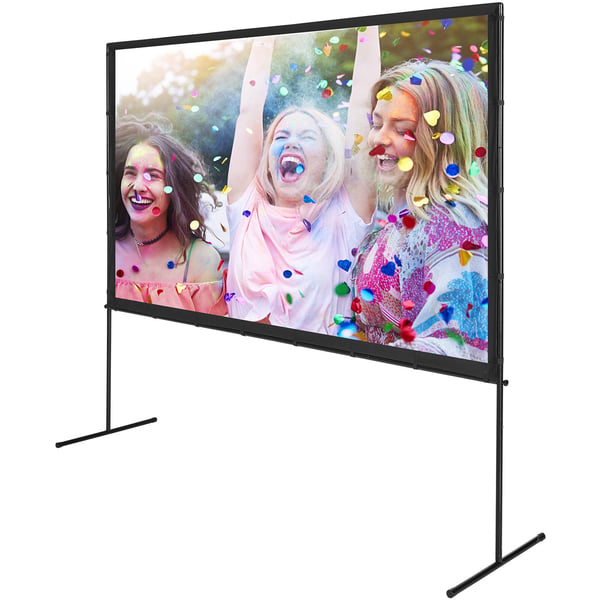 Projektorduk, 238x665x205 cm, Vit, Polyester