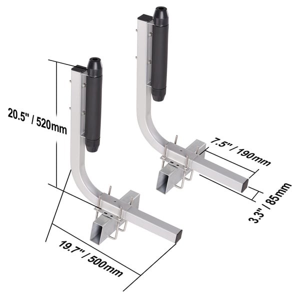 Trailer Guide Poles, 52,1 cm justerbare, 2 stk., galvaniseret stål