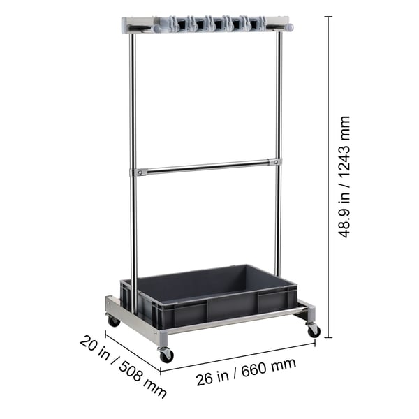 Haveorganisator, 124,3x50,8x66 cm, Metal, Opbevaring