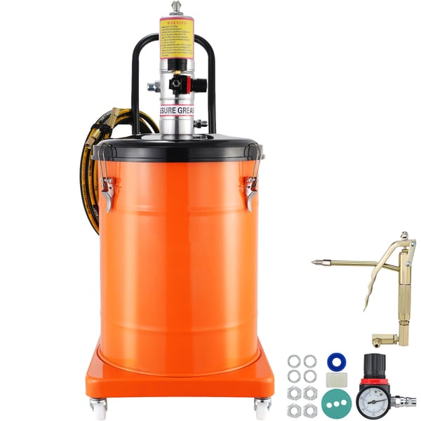 Fettpump, luftdriven 40L, 47.5x36.5x87 cm, portabel stål