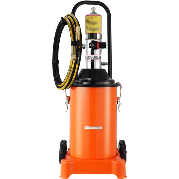Fettpump, 12L luftdriven, 33x30x79.5 cm, stål, portabel smörjning
